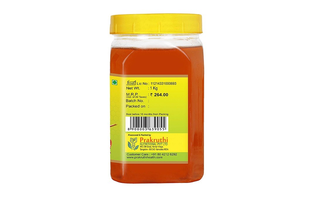 Prakruthi Honey    Plastic Jar  1 kilogram
